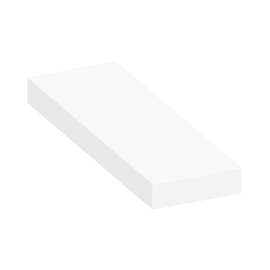 ASB3612-01 36-in x 12-in x 4-in Solid Surface Adjustable Shower Bench, White