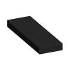 ASB3612-09 36-in x 12-in x 4-in Solid Surface Adjustable Shower Bench, Black
