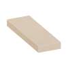 ASB3612-28 36-in x 12-in x 4-in Solid Surface Adjustable Shower Bench, Cashew