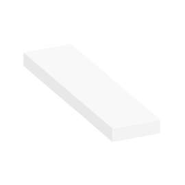 ASB4812-01 48-in x 12-in x 4-in Solid Surface Adjustable Shower Bench, White