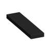 ASB4812-09 48-in x 12-in x 4-in Solid Surface Adjustable Shower Bench, Black