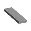 ASB4812-40 48-in x 12-in x 4-in Solid Surface Adjustable Shower Bench, Dark Grey