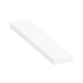 ASB6012-01 60-in x 12-in x 4-in Solid Surface Adjustable Shower Bench, White