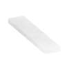 ASB6012-181 60-in x 12-in x 4-in Solid Surface Adjustable Shower Bench, Palladio White