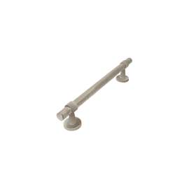 Bella 12-in Knurled Grab Bar, Brushed Stainless, BKS12-BS