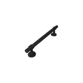 Bella 12-in Knurled Grab Bar, Matte Black, BKS12-MB