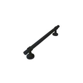 Bella 16-in Knurled Grab Bar, Matte Black, BKS16-MB
