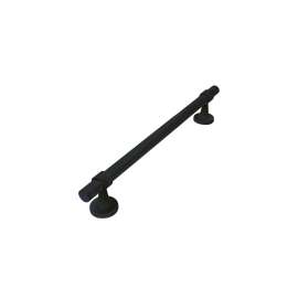 Bella 18-in Knurled Grab Bar, Matte Black, BKS18-MB