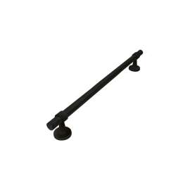 Bella 24-in Knurled Grab Bar, Matte Black, BKS24-MB