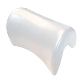 BP106 10-in x 4-in x 6-in Luxury Polyurethane Bathtub Pillow, White