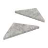 9-in x 9-in x 1-in Solid Surface Corner Shelf With Brackets (Set of 2), Stone Hearth, CSB99PR-74