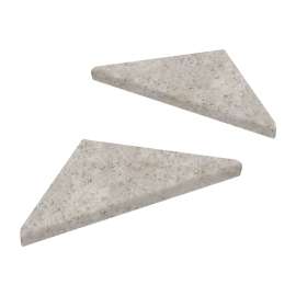 9-in x 9-in x 1-in Solid Surface Corner Shelf With Brackets (Set of 2), Desert Suede, CSB99PR-75