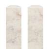 SFIM962-48V Saramar .25-in x 1-in x 96-in Flat Inside Corner Molding, Biscotti Marble Velvet