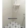 FR13-MB 13.375-in x 1-in Shower Footrest With Rubber Rings, Matte Black