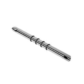 FR13-PC 13.375-in x 1-in Shower Footrest With Rubber Rings, Polished Chrome