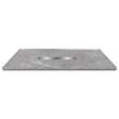 FZSP6042C-59 Trimslate Plus 60-in x 42-in Zero Threshold Shower Base with Center Drain, Ashy Grey
