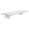 11-in x 4-in x 2-in Solid Surface Grab Bar Shelf, White Venito, GBS114-M-47