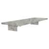 11-in x 4-in x 2-in Solid Surface Grab Bar Shelf, Stone Hearth, GBS114-M-74