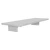 11-in x 4-in x 2-in Solid Surface Grab Bar Shelf, Grey, GBS114-M-39