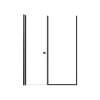 LSDF537006C-MB Lyna 53-in x 70-in Pivot Shower Door And Fixed Panel With 1/4-in Clear Glass And Double-Sided Knob Handles, Matte Black
