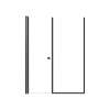 LSDF547006C-MB Lyna 54-in x 70-in Pivot Shower Door And Fixed Panel With 1/4-in Clear Glass And Double-Sided Knob Handles, Matte Black
