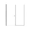LSDF607006C-BS Lyna 60-in x 70-in Pivot Shower Door And Fixed Panel With 1/4-in Clear Glass And Double-Sided Knob Handles, Brushed Stainless