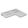 26 in. x 22.5 in. Left Hand L-Shaped Transfer Style Shower Seat, White