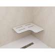 26 in. x 22.5 in. Left Hand L-Shaped Transfer Style Shower Seat, White