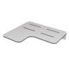 26 in. x 22.5 in. Right Hand L-Shaped Transfer Style Shower Seat, White