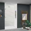 LWK483696-181 Lusso 48-in x 36-in x 96-in Glue to Wall 3-Piece Shower Wall Kit, Palladio White