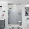 LWK603672-190 Lusso 60-in x 36-in x 72-in Glue to Wall 3-Piece Shower Wall Kit, Bellanca