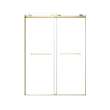 OBPT608008C-CB Olenna 60-in x 80-in Bypass Shower Door With 5/16-in Clear Glass And Riley Handles, Champagne Bronze