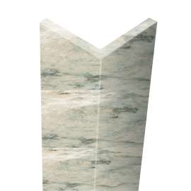 OCT962-48 Saramar 1.87-in x 1.87-in x 96-in Outside Corner Trim, Biscotti Marble