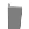 OTTK722-40 Prodigy 1-in x 2-in x 72-in Over-Tile Trim, Dark Grey