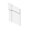 EOWTTK726-01 1-in x 2-in x 72-in Trim Kit, White