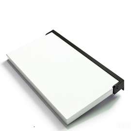 Preston flip-up fold-down ADA compliant padded shower seat in white and matte black, 26 in. W x 15 in. D, by Transolid, PPS1526UP-01MB