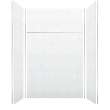 PWKX60367224-631 Prodigy 60-in x 36-in x 96-in Shower Wall Kit with Extension, White 3D Hexagon