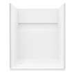 Transolid Ravena 60 x 32 in. SMC Alcove Shower Kit with Base, Left-Hand Drain, White, RFSK6032L-31