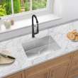 25-in x 17-in x 10-in 18-Gauge Single Bowl Rimless Stainless Steel Kitchen Sink, RSB251710