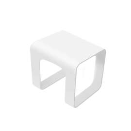 17.5-in Stand-Alone Solid Surface Shower Stool Seat, White, SASO161517-01