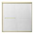 SBP606008F-CB Stratford 60-in x 60-in Bypass Shower Door With 5/16-in Full Frost Glass And Round Tube Handles, Champagne Bronze