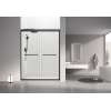 SBP607808C-MB Stratford 60-in x 78-in Bypass Shower Door With 5/16-in Clear Glass And Round Tube Handles, Matte Black