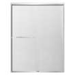 SBP607808F-PC Stratford 60-in x 78-in Bypass Shower Door With 5/16-in Full Frost Glass And Round Tube Handles, Polished Chrome
