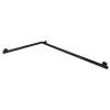 SLG3218-MB Simons 32-in x 18-in Reversible L-Shape ADA Grab Bar With 1.25-in Diameter, Matte Black