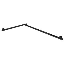 SLG3218-MB Simons 32-in x 18-in Reversible L-Shape ADA Grab Bar With 1.25-in Diameter, Matte Black