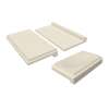 8-in x 4-in x 1-in Solid Surface Shower Shelf and 5-in x 3-in x 1-in Solid Surface Soap Dish Kit, Cameo/Biscuit, ESSTK8-02