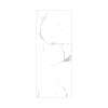 Titan 39-in x 96-in Shower Wall Panel, White Caruso (Glossy), TW3996-KI01G