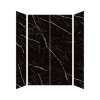 Transolid TWK603696C-KI03H Titan 60-in x 36-in x 96-in 4-Piece Shower Wall Kit, Black Caruso (Honed)