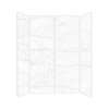 Transolid TWK603696C-KI58G Titan 60-in x 36-in x 96-in 4-Piece Shower Wall Kit, Summit (Glossy)