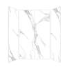 Transolid TWK604896C-KI01H Titan 60-in x 48-in x 96-in 4-Piece Shower Wall Kit, White Caruso (Honed)